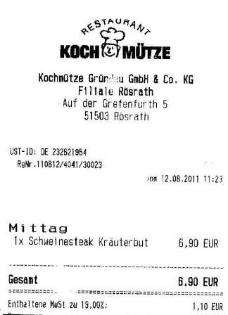 iwoa Höffner Kochmütze Restaurant